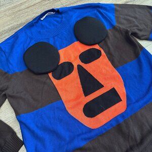 WALTER VAN BEIRENDONCK A/W 21  Merino wool knit featuring Gimp mask